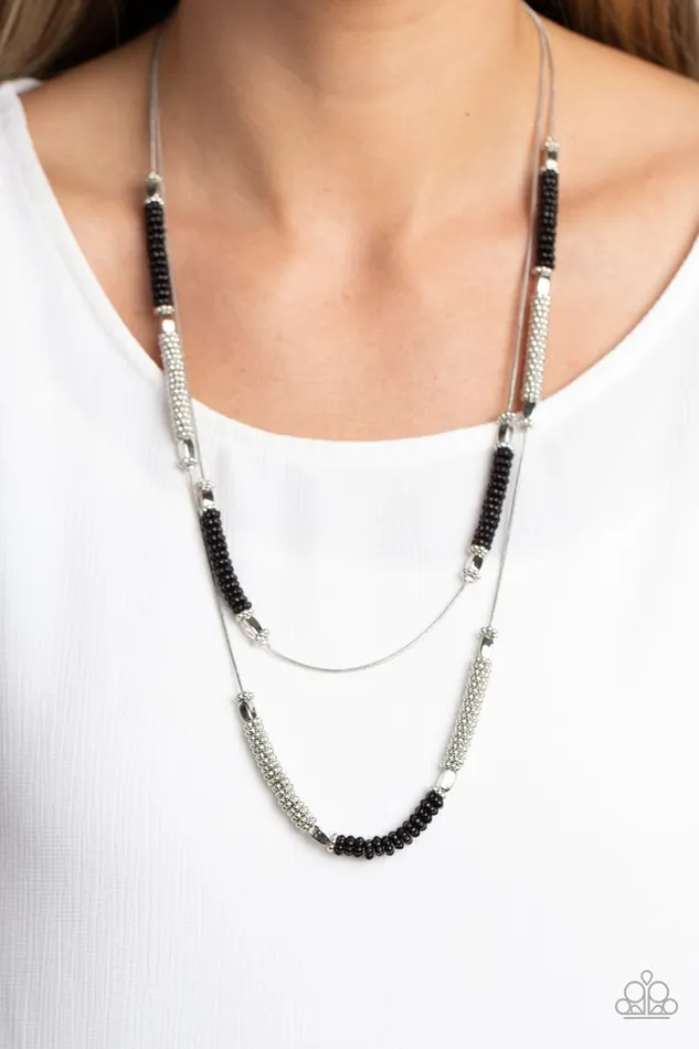 Necklaces Paparazzi Jewelry Paparazzi Necklace Caviar Chic Black