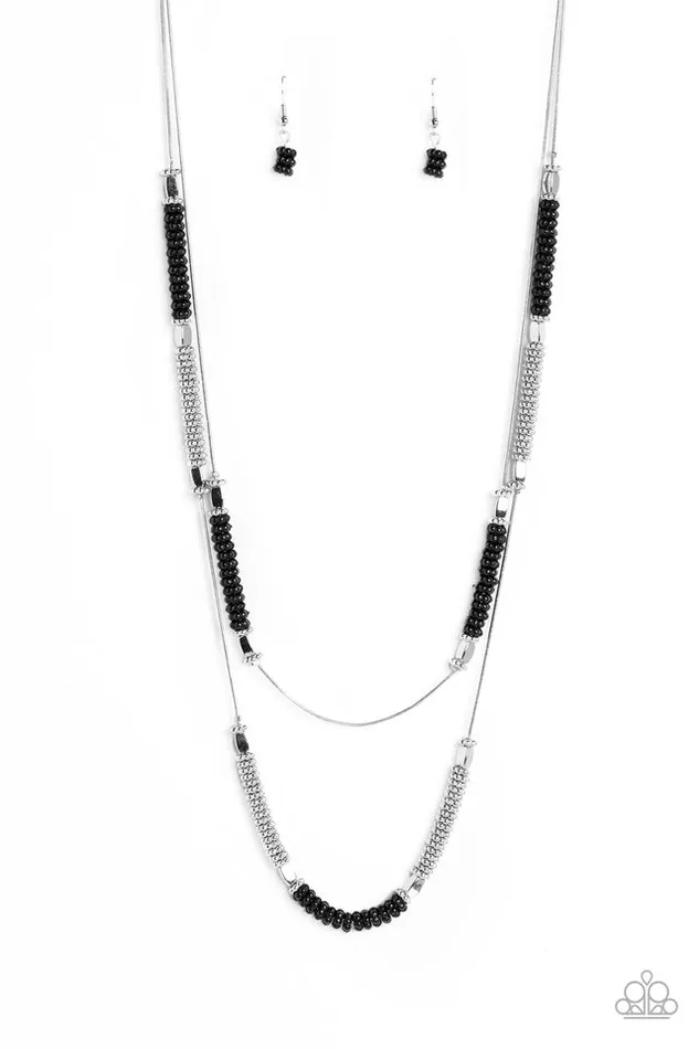 Necklaces Paparazzi Jewelry Paparazzi Necklace Caviar Chic Black