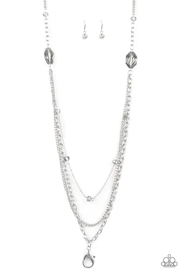 Necklaces Paparazzi Jewelry Paparazzi Necklace Dare To Dazzle Silver
