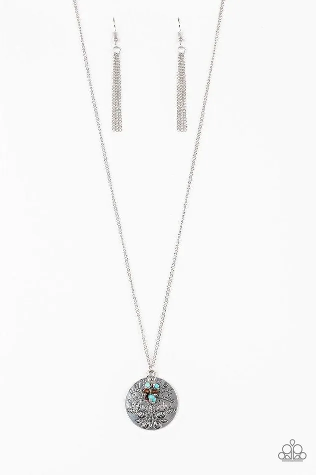Necklaces Paparazzi Jewelry Paparazzi Necklace Desert Abundance Blue