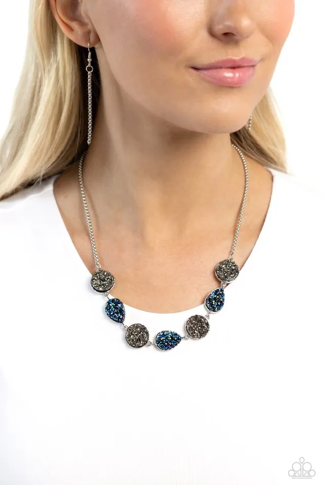 Necklaces Paparazzi Jewelry Paparazzi Necklace Druzy Demand Silver