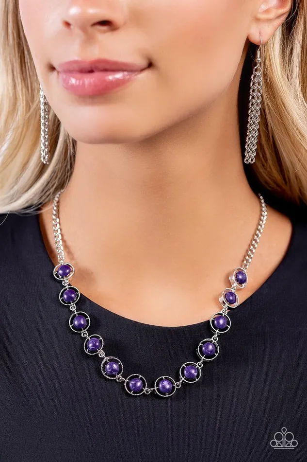 Necklaces Paparazzi Jewelry Paparazzi Necklace Going Global Purple