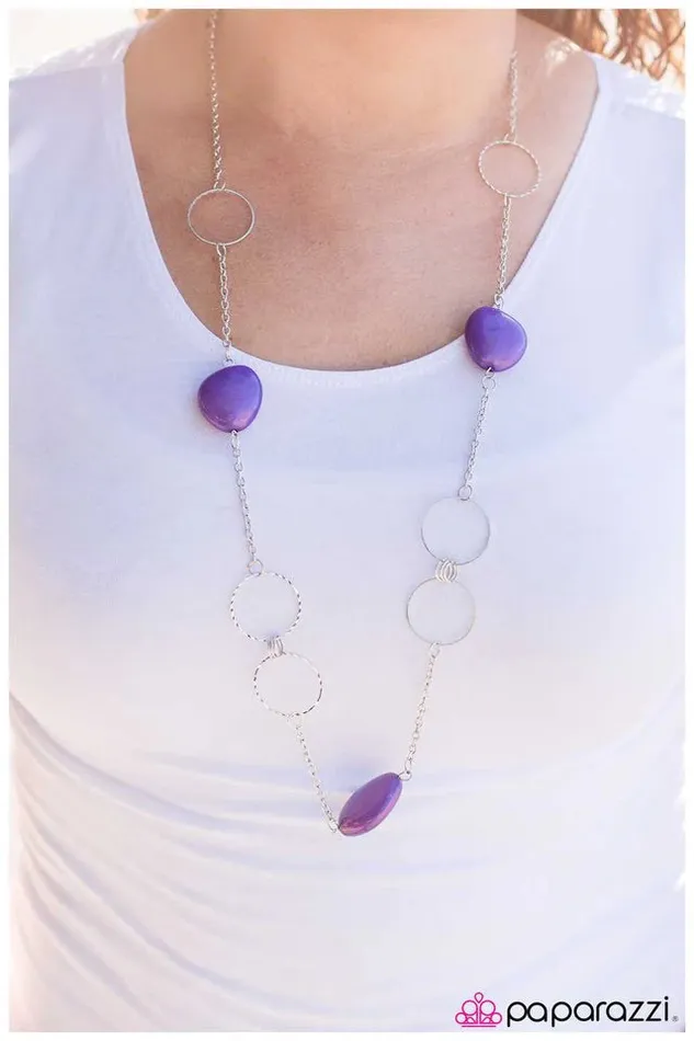 Necklaces Paparazzi Jewelry Paparazzi Necklace Innocent and Illustrious Purple