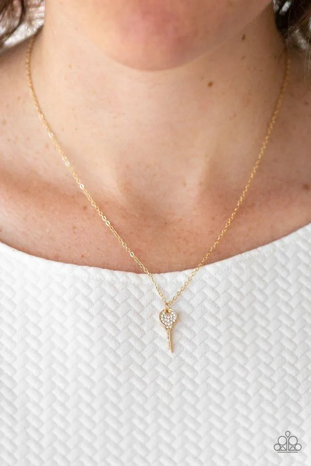 Necklaces Paparazzi Jewelry Paparazzi Necklace Key Figure Gold