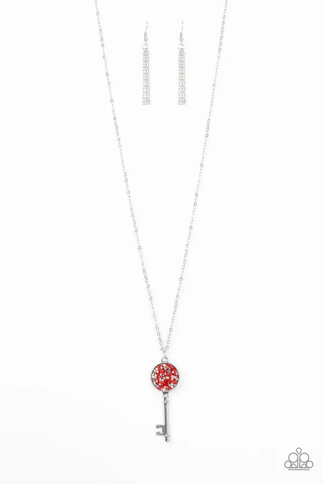 Necklaces Paparazzi Jewelry Paparazzi Necklace Key Keepsake Red Necklaces Paparazzi Jewelry Paparazzi Necklace Key Keepsake Red