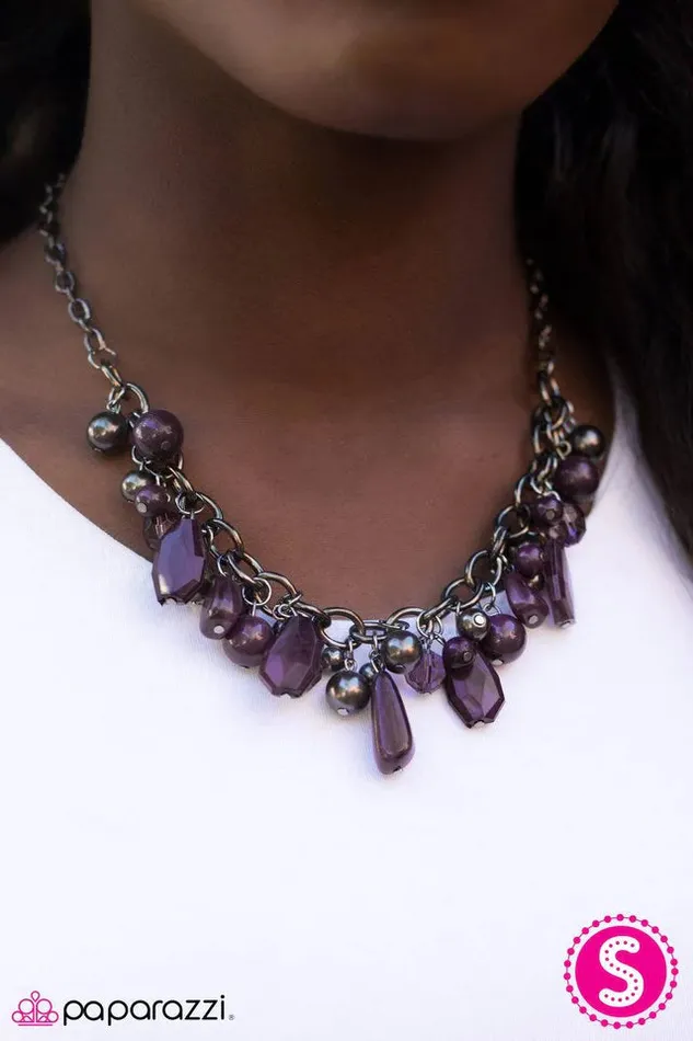 Necklaces Paparazzi Jewelry Paparazzi Necklace Mardi Gras Gala Purple