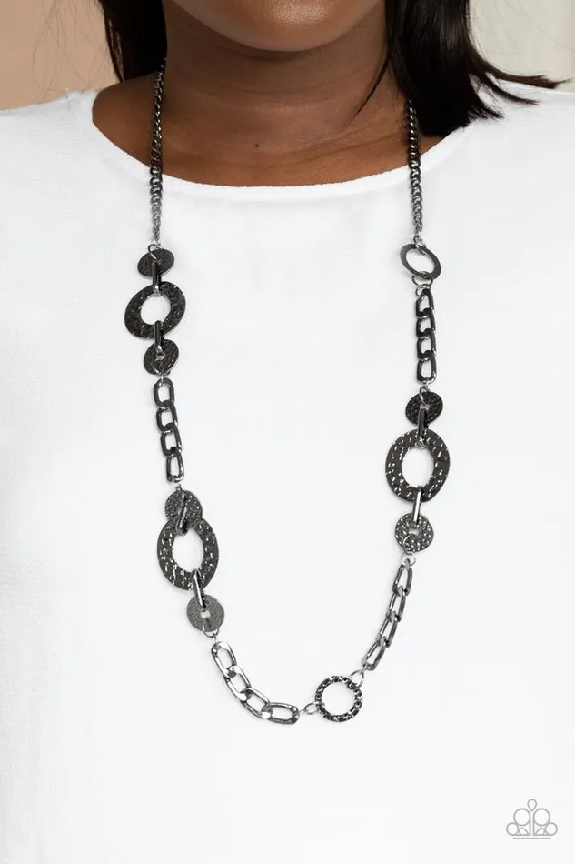 Necklaces Paparazzi Jewelry Paparazzi Necklace Mechanically Metro Black