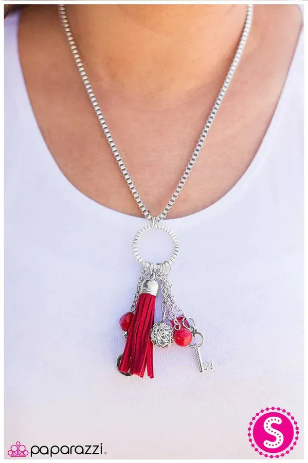 Necklaces Paparazzi Jewelry Paparazzi Necklace On The Outskirts Red