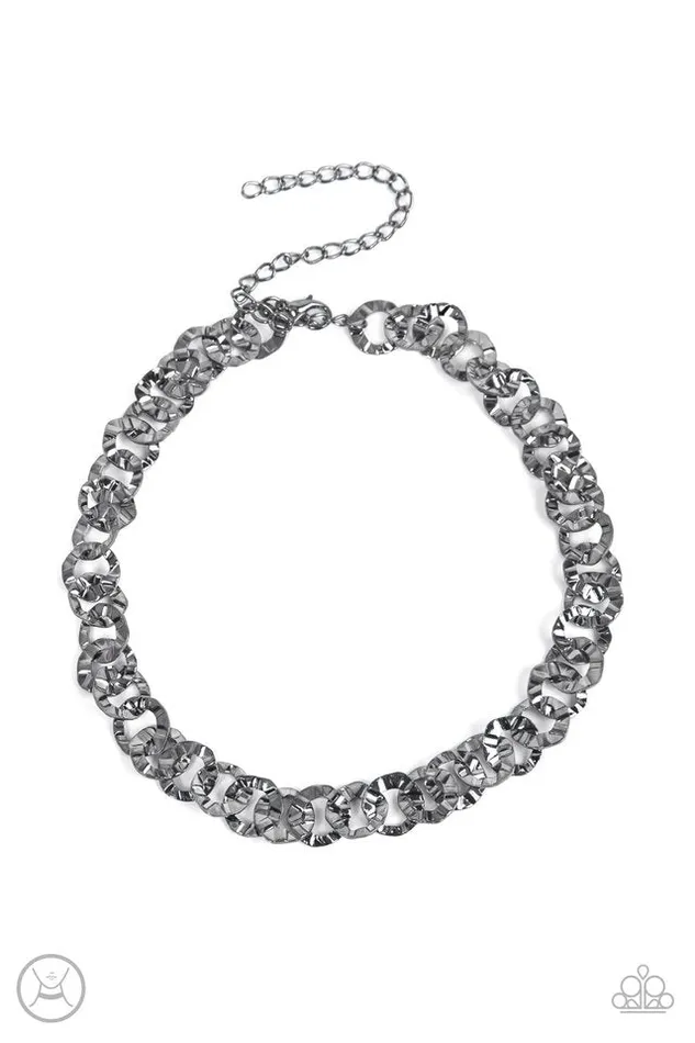 Necklaces Paparazzi Jewelry Paparazzi Necklace Rebel Grit Black