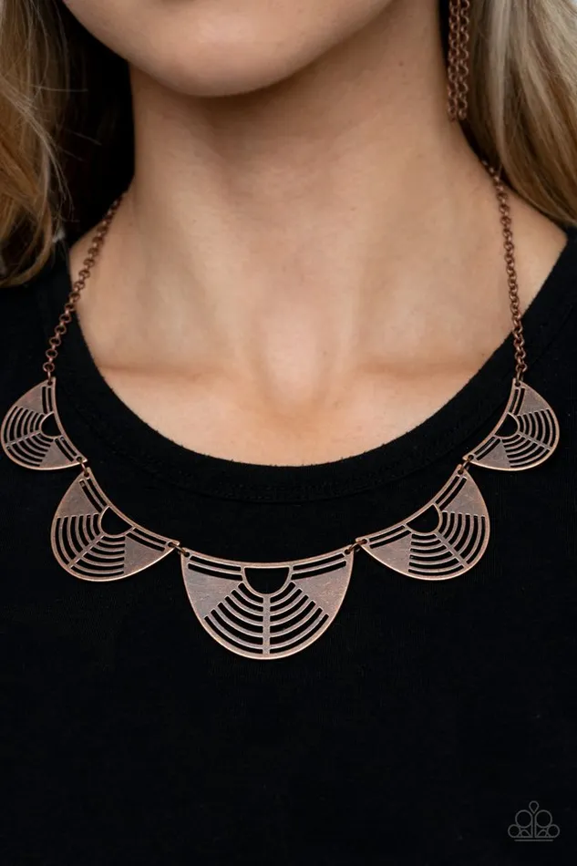Necklaces Paparazzi Jewelry Paparazzi Necklace RecordBreaking Radiance Copper