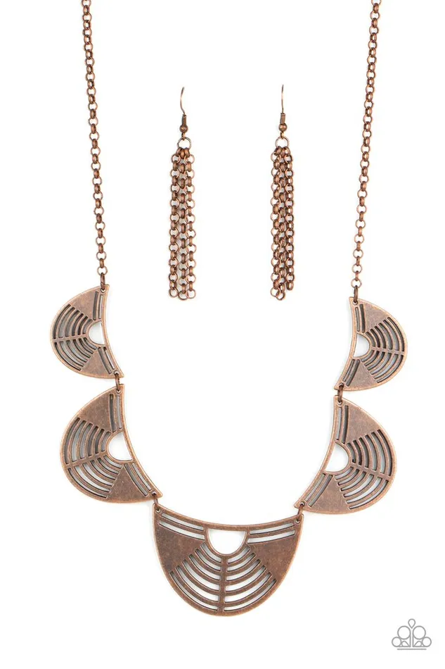 Necklaces Paparazzi Jewelry Paparazzi Necklace RecordBreaking Radiance Copper Necklaces Paparazzi Jewelry Paparazzi Necklace RecordBreaking Radiance Copper