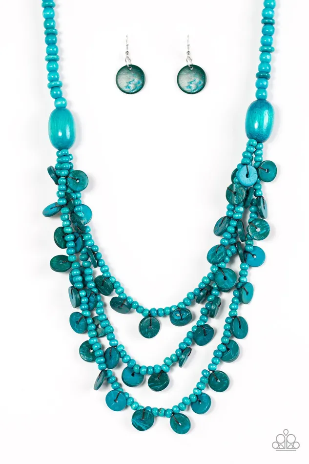 Necklaces Paparazzi Jewelry Paparazzi Necklace Safari Samba Blue