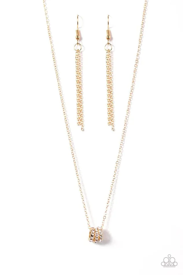 Necklaces Paparazzi Jewelry Paparazzi Necklace Sparkle Etiquette Gold