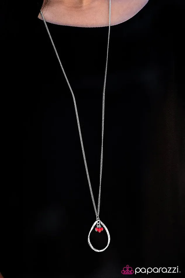 Necklaces Paparazzi Jewelry Paparazzi Necklace Summer Skies Red