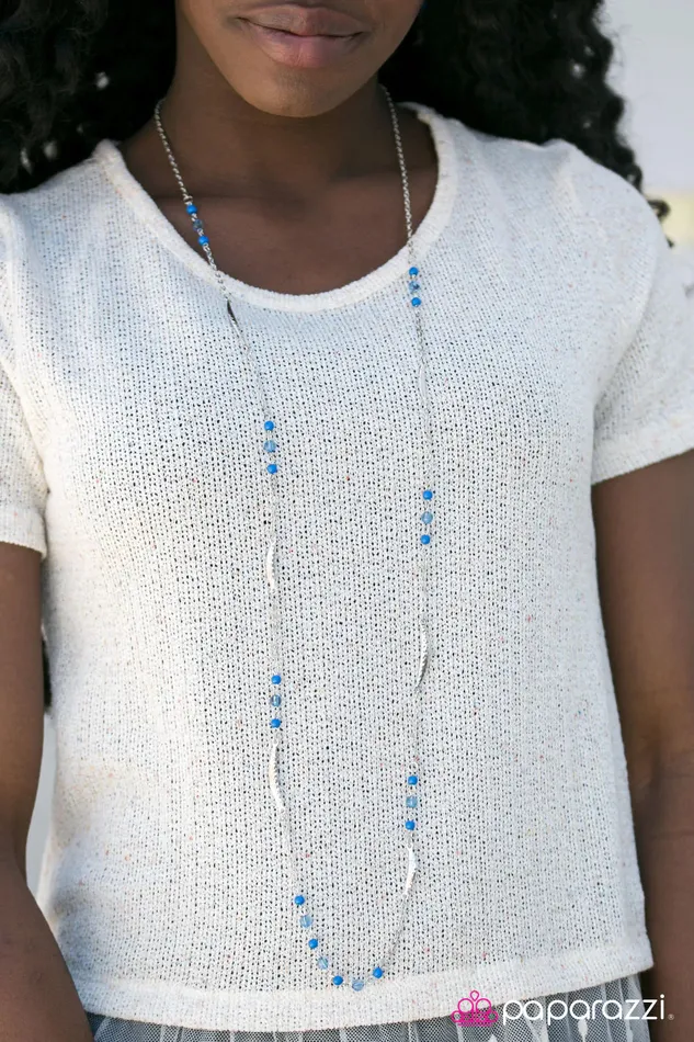 Necklaces Paparazzi Jewelry Paparazzi Necklace Tropical Summer Blue