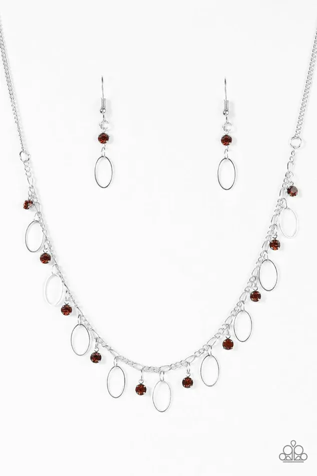 Necklaces Paparazzi Jewelry Paparazzi Necklace Twinkle At Twilight Brown