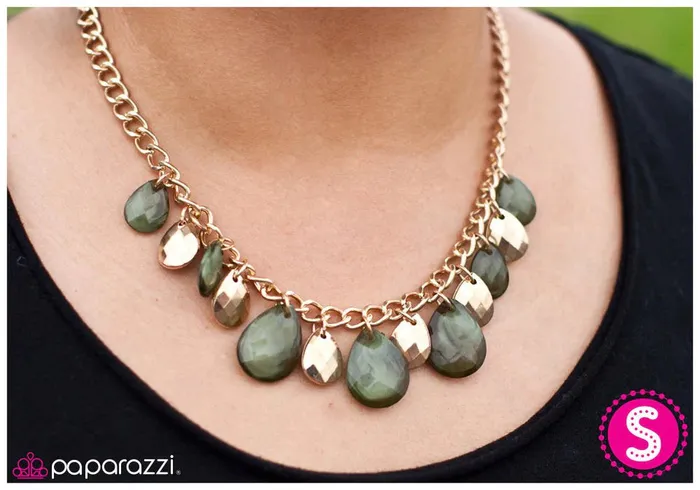 Necklaces Paparazzi Jewelry Paparazzi Necklace You Are In Luck Green