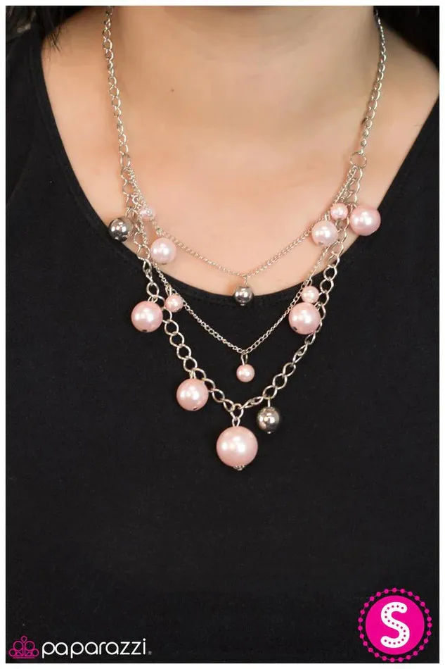 Necklaces Paparazzi Necklace Classically Captivating Pink Paparazzi Jewelry