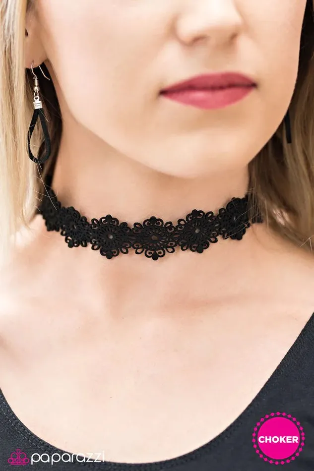Necklaces Paparazzi Necklace Going Vogue Black Paparazzi Jewelry