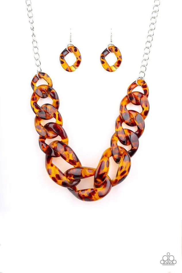 Necklaces Paparazzi Necklace RedHAUTE Mama Brown Paparazzi Jewelry