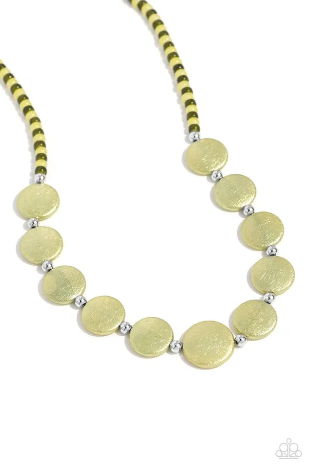 Necklaces Paparazzi Necklace Scratched Showtime Green Paparazzi Jewelry Necklaces Paparazzi Necklace Scratched Showtime Green Paparazzi Jewelry