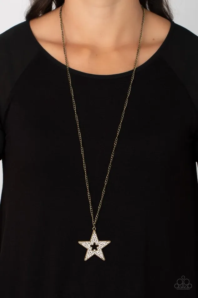 Necklaces Paparazzi Necklace Superstar Stylist Brass Paparazzi Jewelry