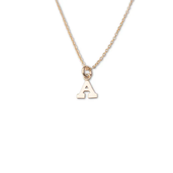 Necklaces TheRoseGypsy Gold Filled Letter Necklace Letter Charm