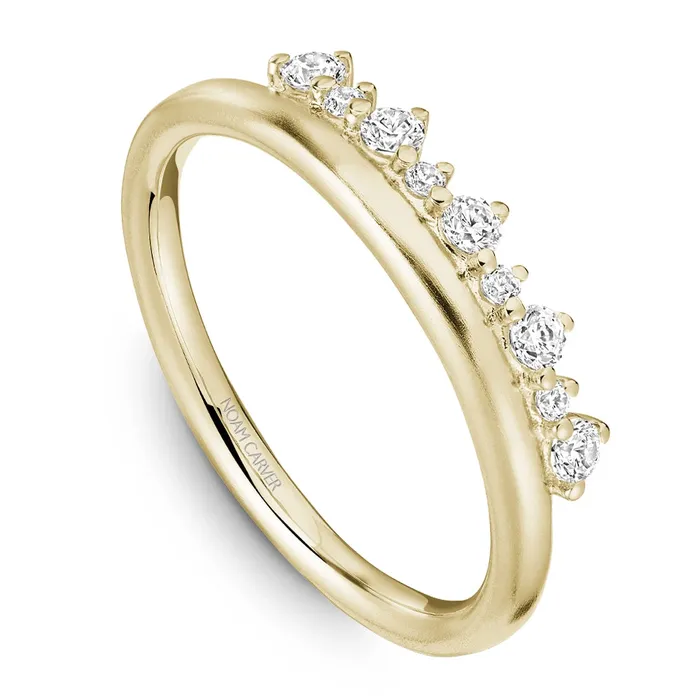 Noam Carver Rings 14K Yellow Gold Diamond Band