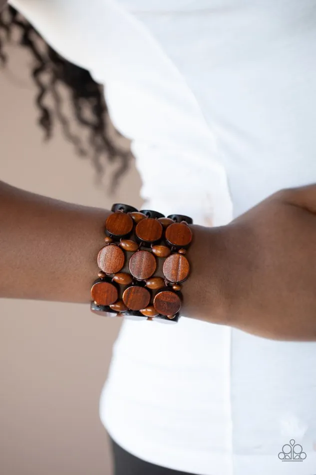 Paparazzi Bracelet Cruising Coronado Brown Paparazzi Jewelry Bracelets