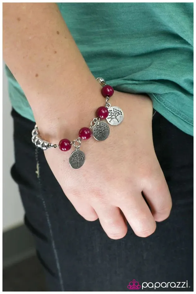 Paparazzi Bracelet Dont Mess With Mother Nature Pink Paparazzi Jewelry Bracelets