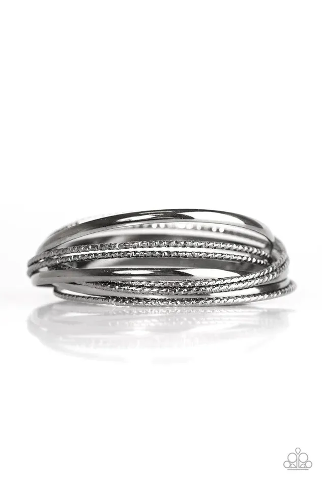 Paparazzi Bracelet Drop A BOMBSHELL Black Paparazzi Jewelry Bracelets