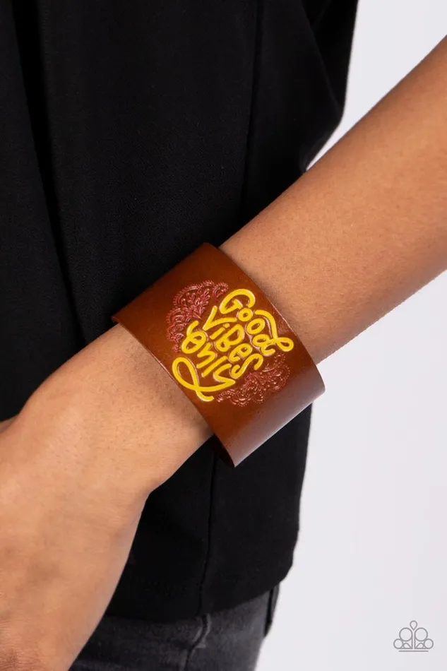 Paparazzi Bracelet Easy Energy Yellow Paparazzi Jewelry Bracelets