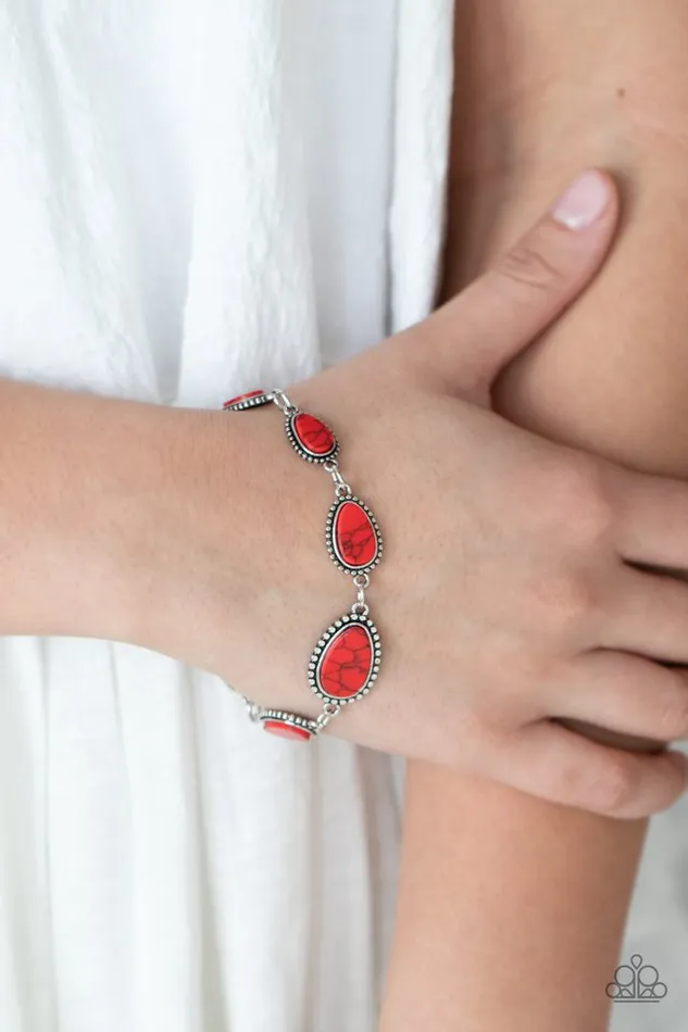 Paparazzi Bracelet Elemental Exploration Red Paparazzi Jewelry Bracelets