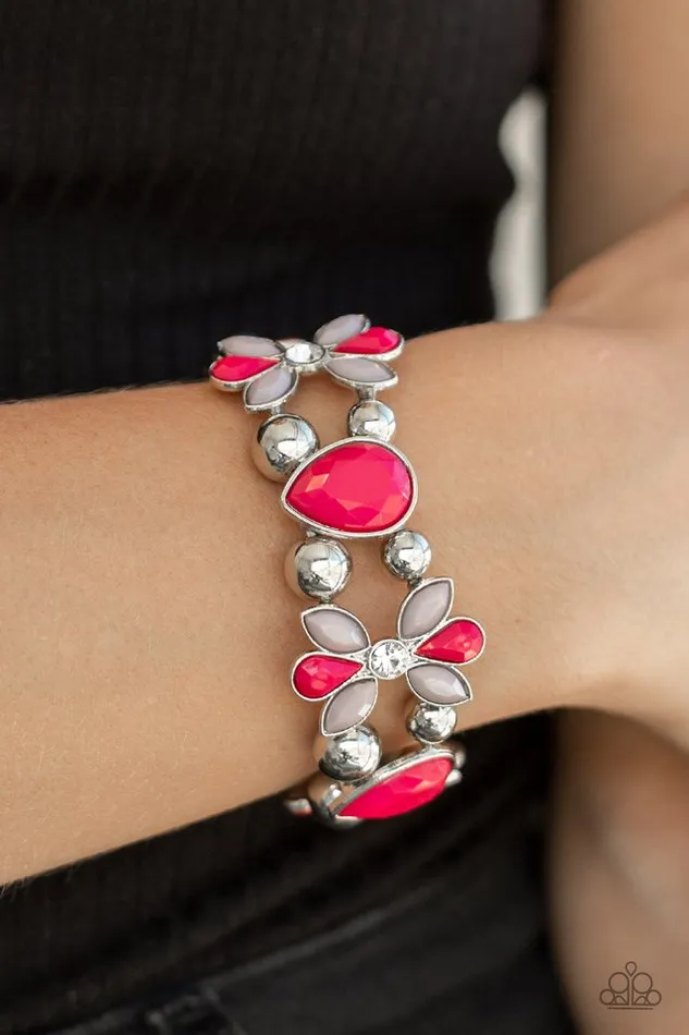 Paparazzi Bracelet Fabulously Flourishing Pink Paparazzi Jewelry Bracelets