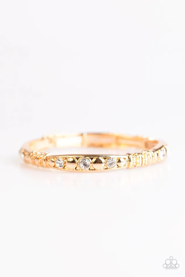 Paparazzi Bracelet Glitter Goals Gold Paparazzi Jewelry Bracelets