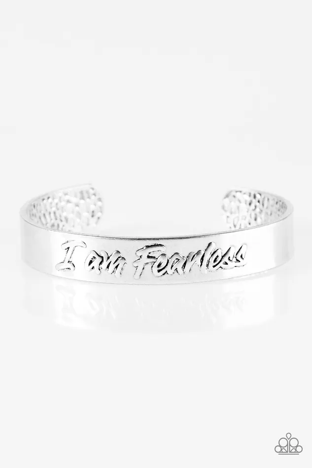 Paparazzi Bracelet I Am Fearless Silver Paparazzi Jewelry Bracelets