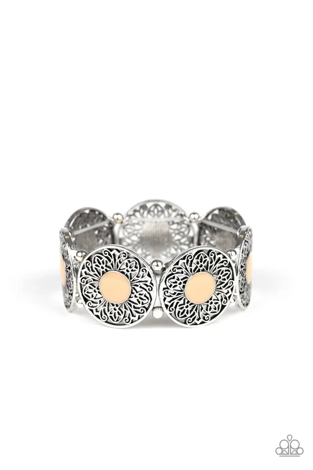 Paparazzi Bracelet Painted Garden Brown Paparazzi Jewelry Bracelets