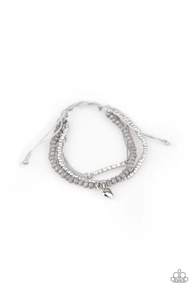 Paparazzi Bracelet Reckless Romance Silver Paparazzi Jewelry Bracelets