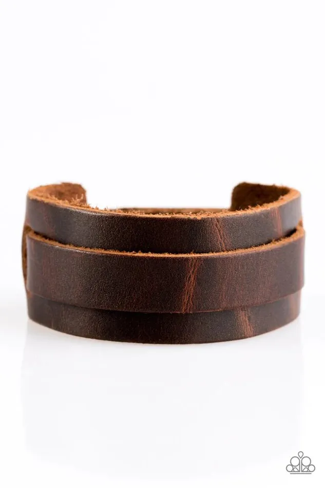 Paparazzi Bracelet Road Trip Style Brown Paparazzi Jewelry Bracelets