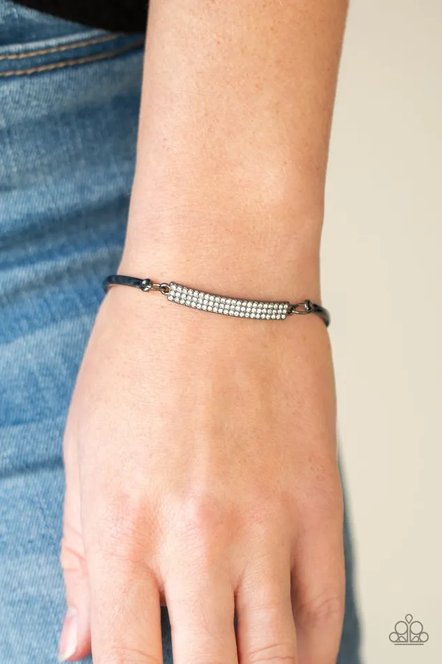 Paparazzi Bracelet Showy Sparkle Black Paparazzi Jewelry Bracelets
