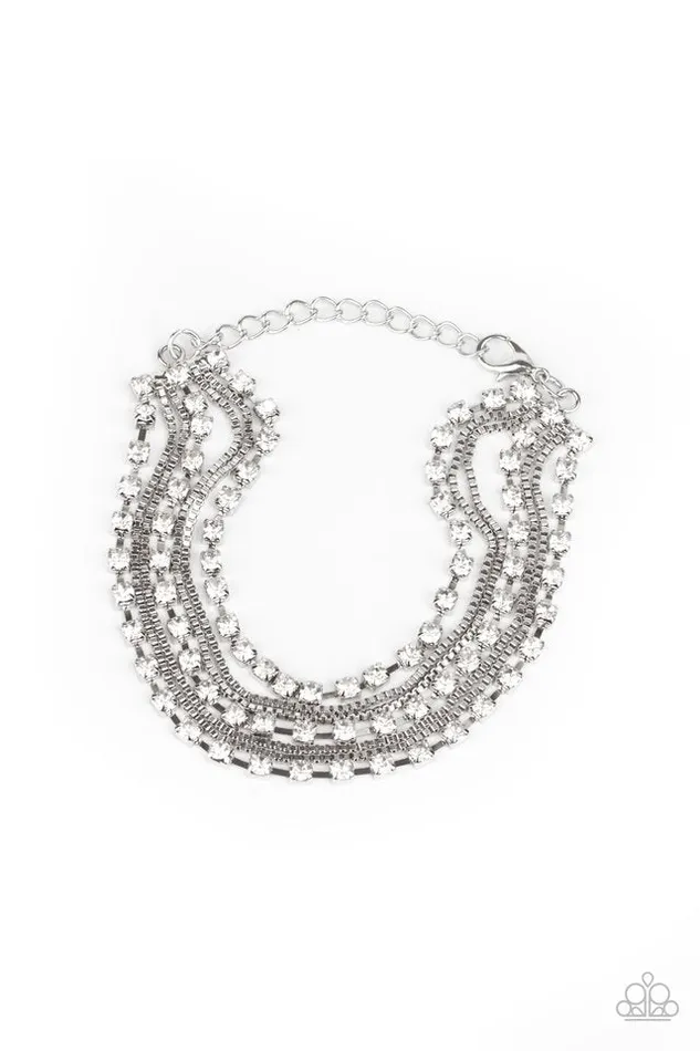 Paparazzi Bracelet Thats a Smash White Paparazzi Jewelry Bracelets Paparazzi Bracelet Thats a Smash White Paparazzi Jewelry Bracelets