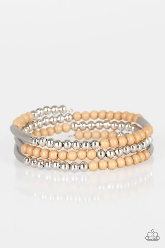 Paparazzi Bracelet Tourist Trap Brown Paparazzi Jewelry Bracelets