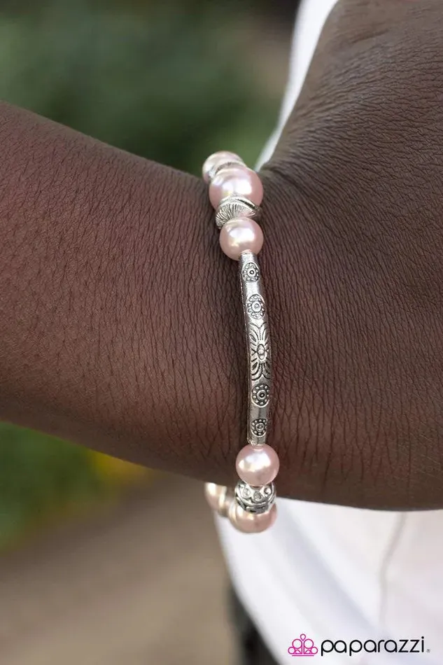 Paparazzi Bracelet Waltz Of The Flowers Pink Paparazzi Jewelry Bracelets