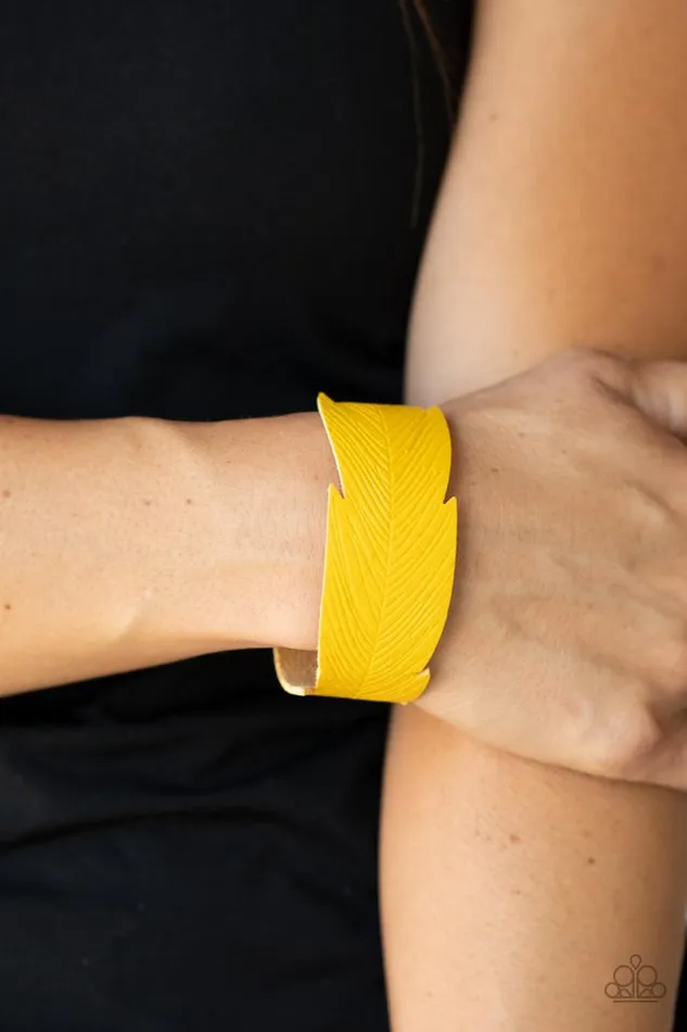 Paparazzi Bracelet Whimsically Winging It Yellow Paparazzi Jewelry Bracelets