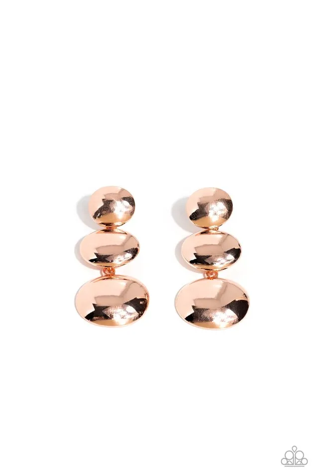 Paparazzi Earring Futuristic Fantasy Rose Gold Paparazzi Jewelry Earrings Paparazzi Earring Futuristic Fantasy Rose Gold Paparazzi Jewelry Earrings