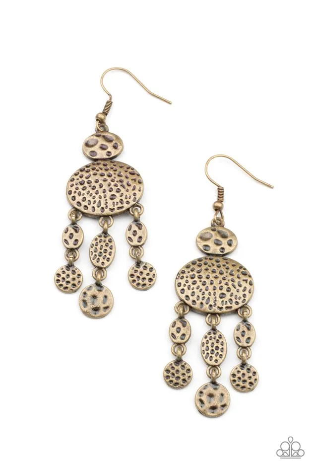 Paparazzi Earring Get Your ARTIFACTS Straight Brass Paparazzi Jewelry Earrings Paparazzi Earring Get Your ARTIFACTS Straight Brass Paparazzi Jewelry Earrings