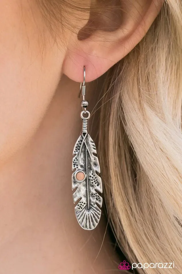Paparazzi Earring Its Never Too Late To Fly Brown Paparazzi Jewelry Earrings