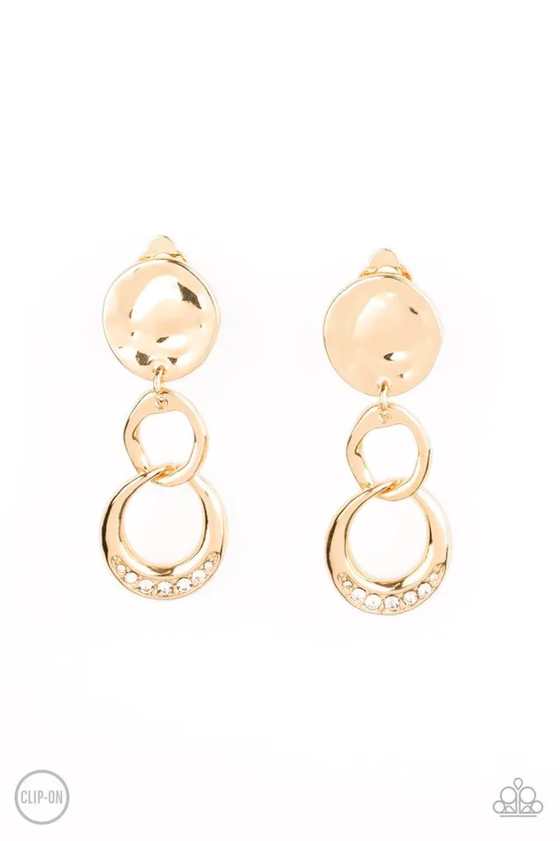 Paparazzi Earring Reshaping Refinement Gold Paparazzi Jewelry Earrings Paparazzi Earring Reshaping Refinement Gold Paparazzi Jewelry Earrings