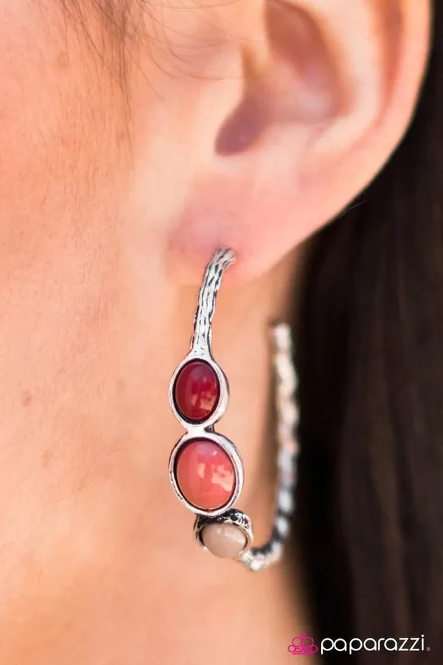 Paparazzi Earring Round Trip Multi Paparazzi Jewelry Earrings