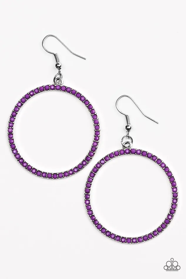 Paparazzi Earring Spring Party Purple Paparazzi Jewelry Earrings